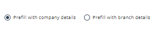 Pre-fill details
