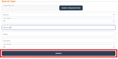 Search user