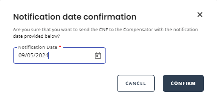 Notification date