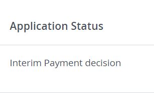 Application status