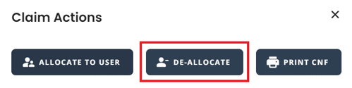 De-allocate user