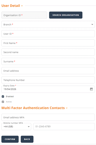 Create user